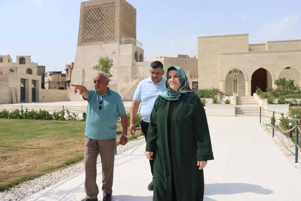 الخابوري تزور جامع النوري الكبير وتطّلع على الأعمال النهائية قبيل افتتاحه المرتقب